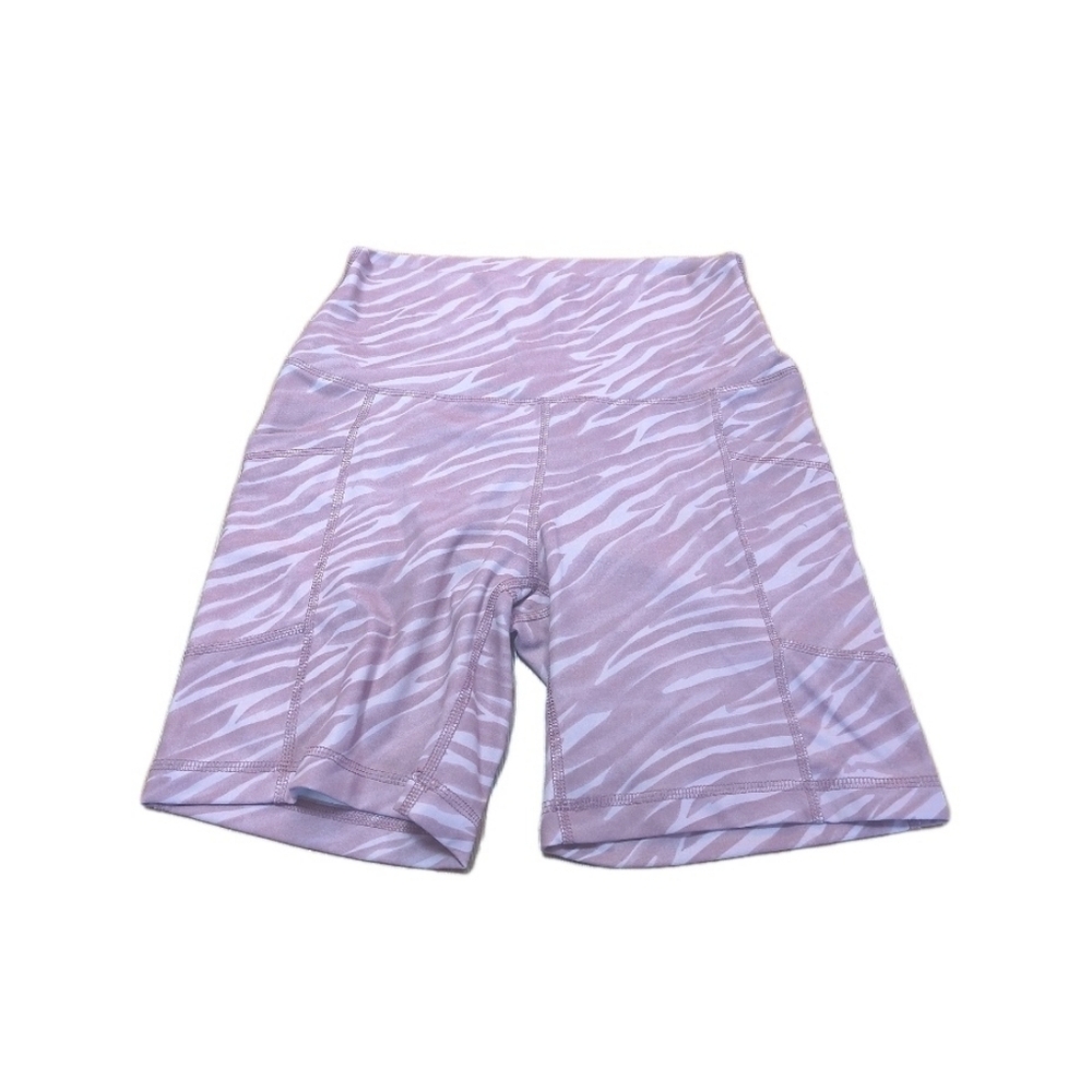 90 Degree By Reflex Mauve Zebra Print Bike Shorts
